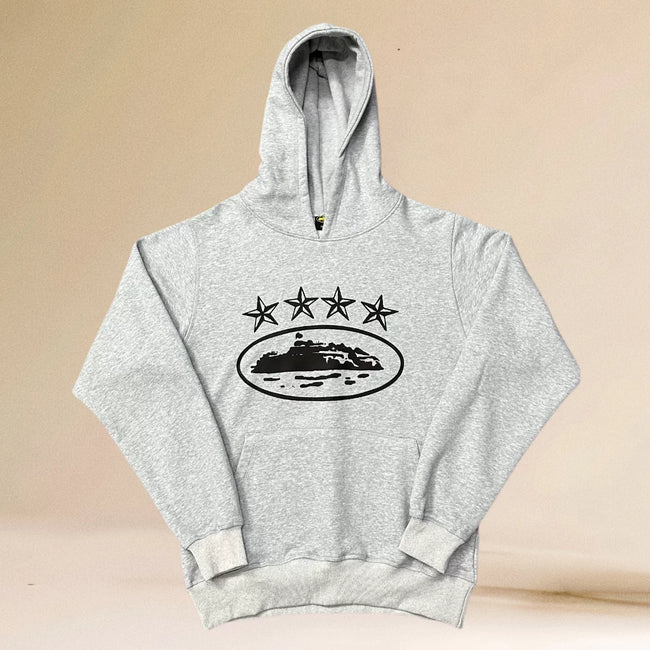 Corteiz Alcatraz Hoodie - Grey Hover Image