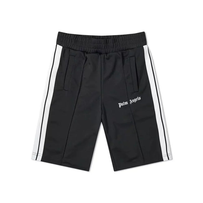 Palm Angels Classic Track Shorts - Black/White Hover Image