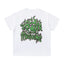 Syna World Green Flame Graffiti "Forgive Me" Oversized Tee (White / Green)