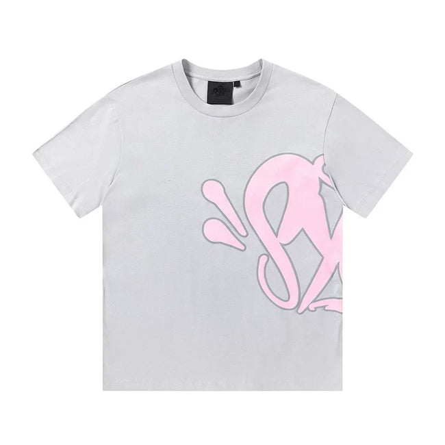 Syna World Graphic T-Shirt (Grey / Pink) Hover Image