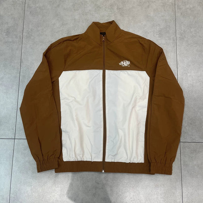 Syna World Colorblock Full-Zip Track Jacket (Brown) Hover Image