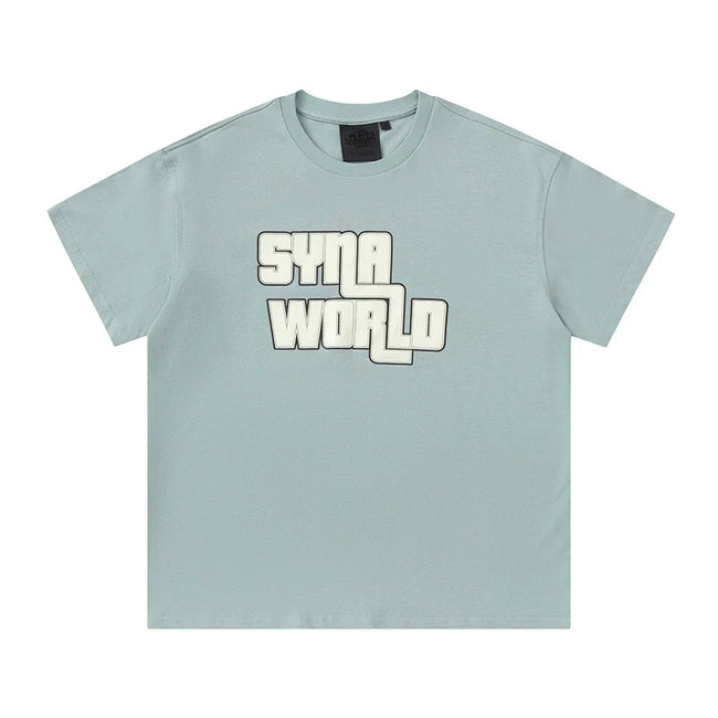Syna World Grand Theft Graphic Logo Oversized Tee (Sage Green / Off-White) Hover Image