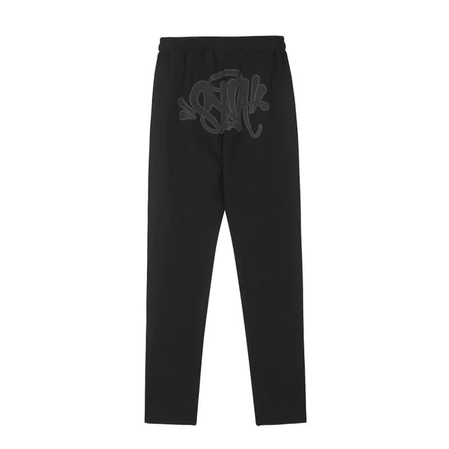 Syna World Back Logo Fleece Sweatpants (Black) Hover Image