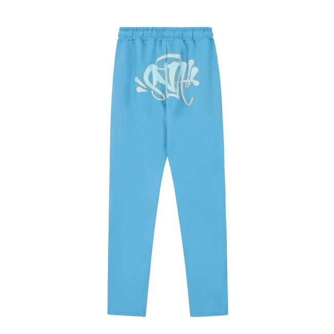 Syna World Back Logo Fleece Sweatpants (Blue) Hover Image