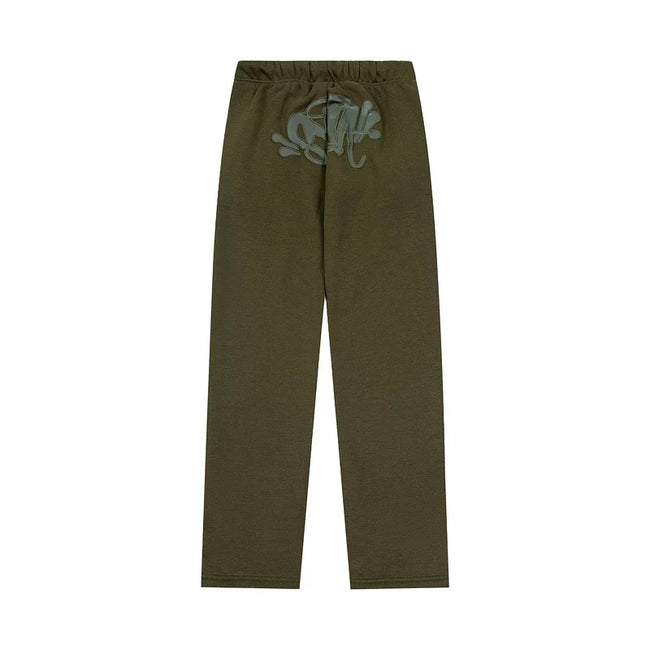 Syna World Graphic Fleece Sweatpants (Olive Green / Dark Grey) Hover Image