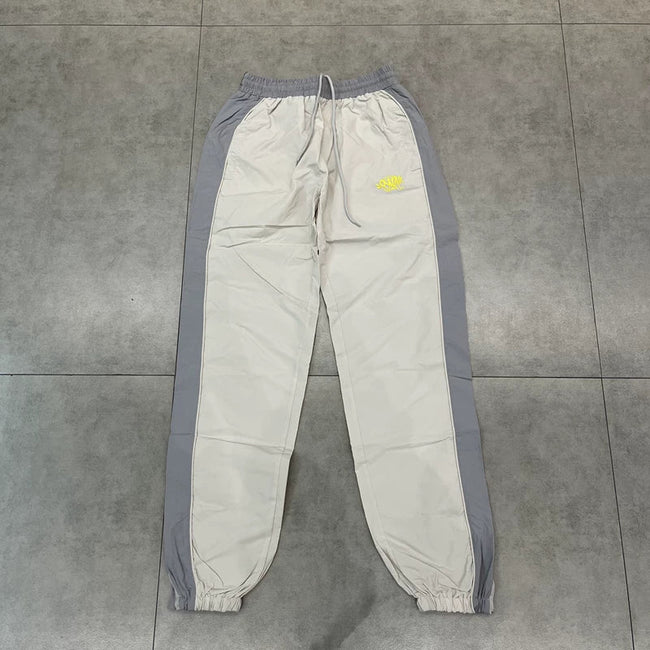 Syna World Colorblock Nylon Track Pants (Grey) Hover Image