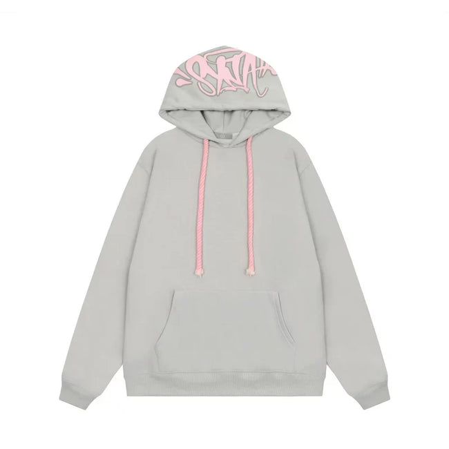Syna World Hood Graphic Pullover Hoodie (Grey) Hover Image