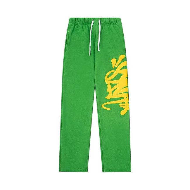 Syna World Statement Street Culture Graphic Sweatpants (Green / Yellow) Hover Image