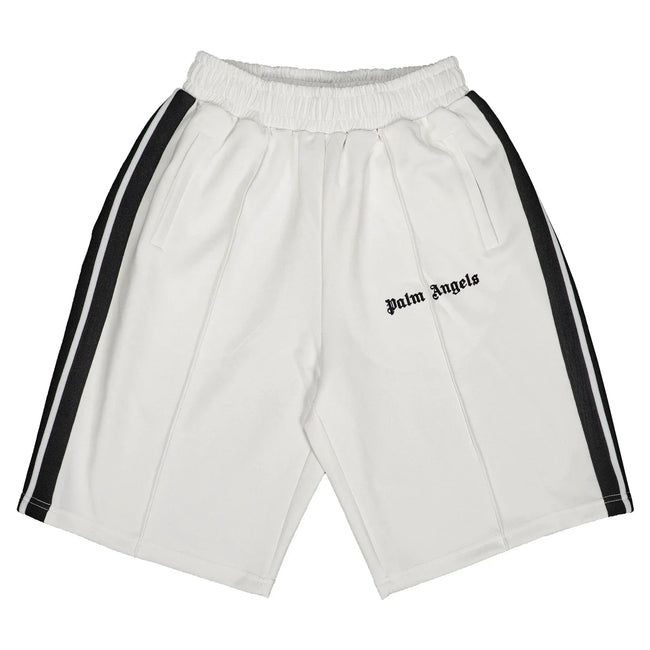 Palm Angels Classic Track Shorts - White/Black Hover Image