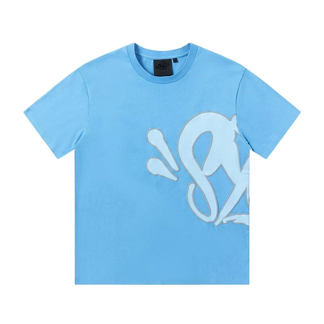 Syna World Graphic T-Shirt (Baby Blue / Light Blue) Hover Image