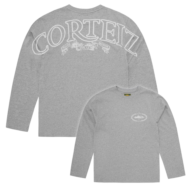 ROYALE HEAVYWEIGHT TEE LS [HEATHER GREY] Hover Image