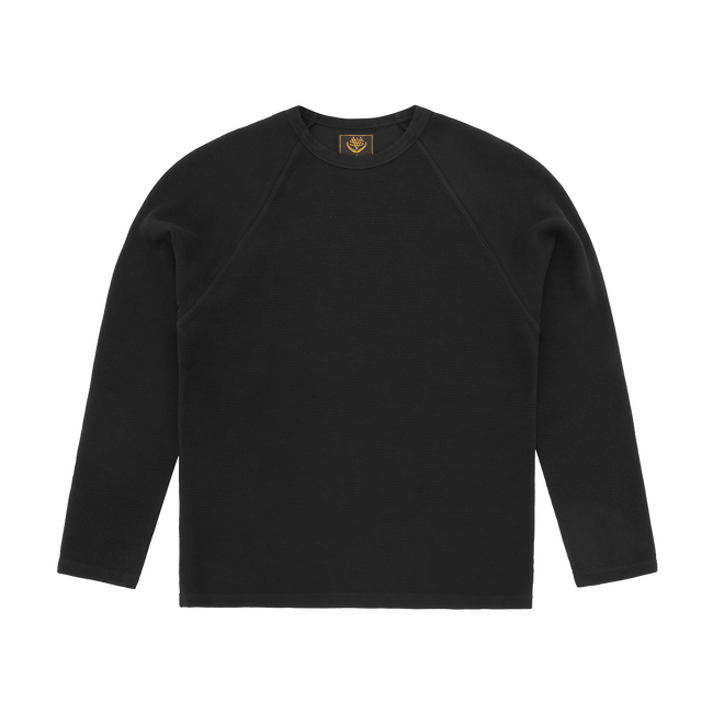 STAR RAGLAN WAFFLE THERMAL [BLACK] Main Image