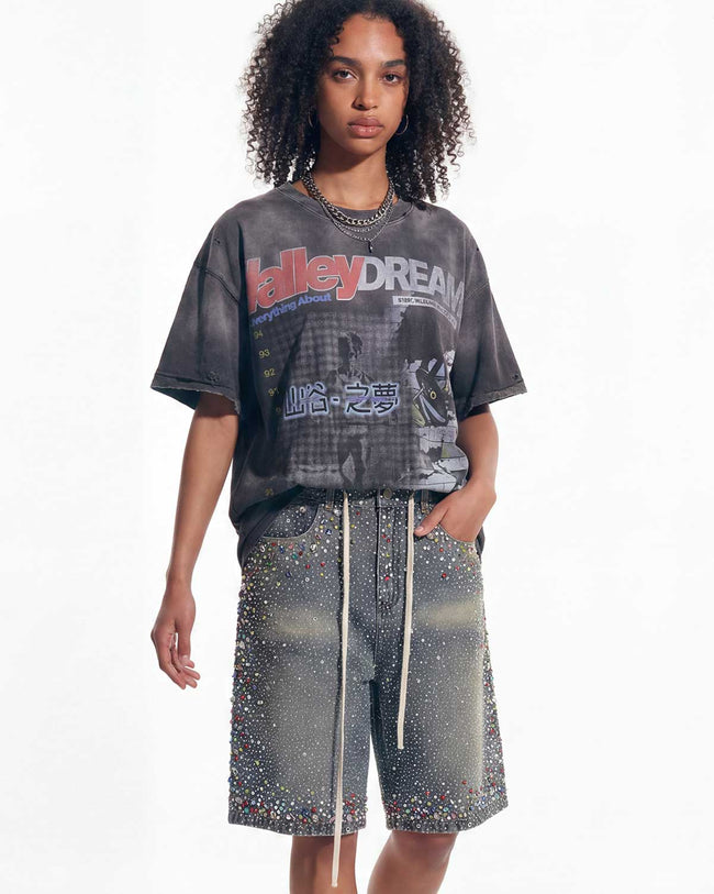 Vale Forever V2 Rainstorm Jorts Black Main Image